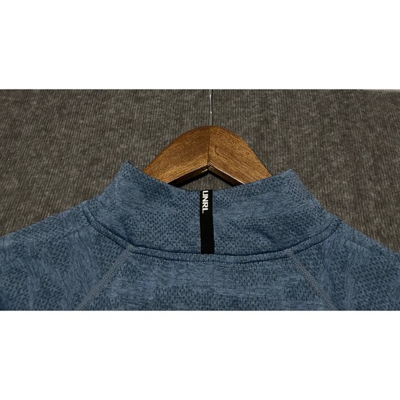 UNRL X barstools 1/4 zip pullover mens blue performance stretch golf Large - Picture 4 of 8